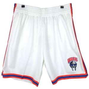 MF Doom New York Knicks Mitchell & Ness NBA XL XLarge Jersey Shorts White NWT